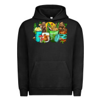 Pigment Black bear coffee cups Urban Hoodie - Zillion Design Studio