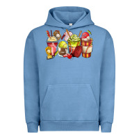 Pigment Pebble Blue baseball and softball coffee cups Urban Hoodie - Zillion Design Studio
