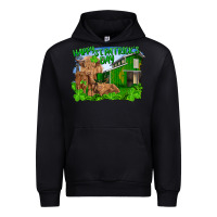 Black Happy st. patrick's day cattle and calfs Urban Hoodie - RanaPortraitStore