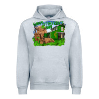 Heather Grey Happy st. patrick's day cattle and calfs Urban Hoodie - RanaPortraitStore