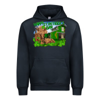 Navy Happy st. patrick's day cattle and calfs Urban Hoodie - RanaPortraitStore
