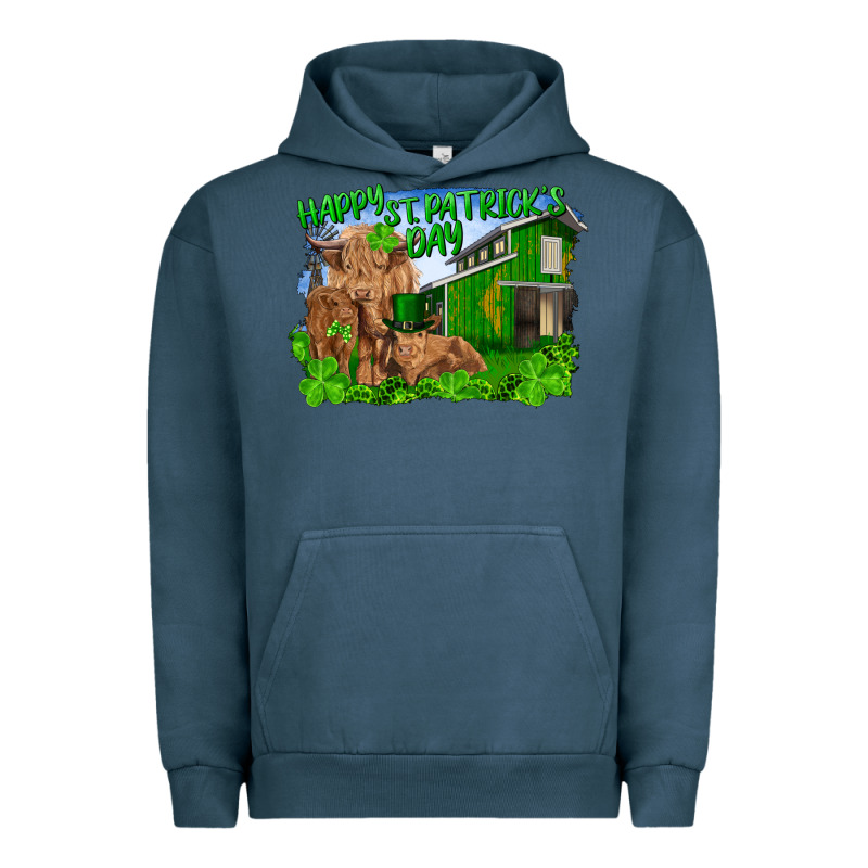 Happy St. Patrick's Day Cattle And Calfs Urban Hoodie by RanaPortraitStore | Teevron