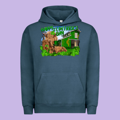 Urban Hoodie Happy st. patrick's day cattle and calfs