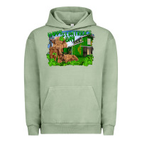 Pigment Oil Green Happy st. patrick's day cattle and calfs Urban Hoodie - RanaPortraitStore