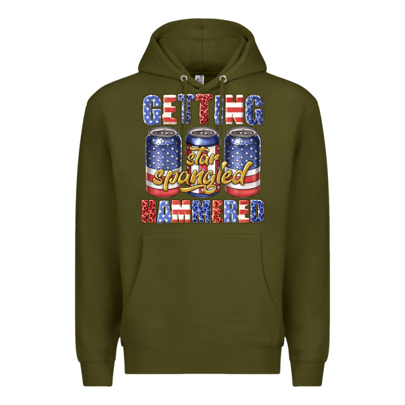 Getting Star Spangled Hammared Premium Hoodie by texasbilliewilder | Teevron