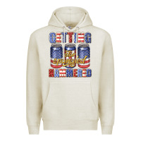 Oatmeal Heather getting star spangled hammared Premium Hoodie - texasbilliewilder