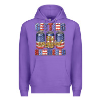 Purple getting star spangled hammared Premium Hoodie - texasbilliewilder