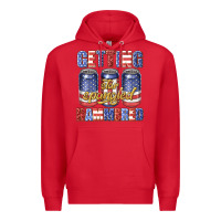 Red getting star spangled hammared Premium Hoodie - texasbilliewilder