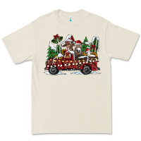 Bone festive farm animal christmas truck Premium Tee - CowhideDigitalArt
