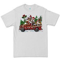 Dove Grey festive farm animal christmas truck Premium Tee - CowhideDigitalArt