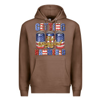 Chestnut getting star spangled hammared Premium Hoodie - texasbilliewilder