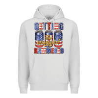 Dove Grey getting star spangled hammared Premium Hoodie - texasbilliewilder