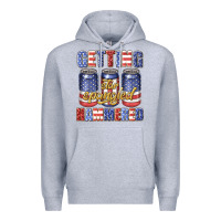 Heather Grey getting star spangled hammared Premium Hoodie - texasbilliewilder