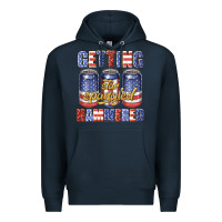 Navy getting star spangled hammared Premium Hoodie - texasbilliewilder