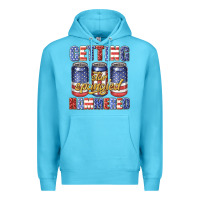 Ocean Blue getting star spangled hammared Premium Hoodie - texasbilliewilder