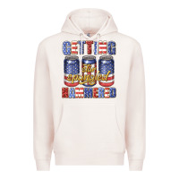 Pale Pink getting star spangled hammared Premium Hoodie - texasbilliewilder