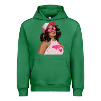 Emerald pink sunglasses afro black girl Urban Hoodie - texasbilliewilder
