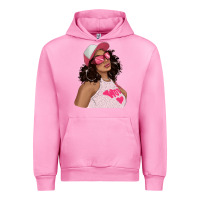 Fuchsia Pink pink sunglasses afro black girl Urban Hoodie - texasbilliewilder