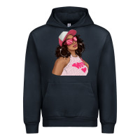 Navy pink sunglasses afro black girl Urban Hoodie - texasbilliewilder