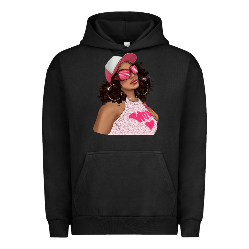 Pink Sunglasses Afro Black Girl Urban Hoodie by texasbilliewilder | Teevron