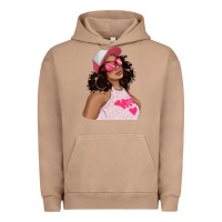 Pigment Burro pink sunglasses afro black girl Urban Hoodie - texasbilliewilder