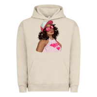 Pigment French Oak pink sunglasses afro black girl Urban Hoodie - texasbilliewilder