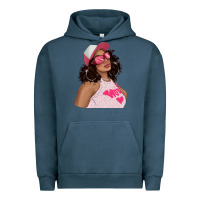 Pigment Midnight Navy pink sunglasses afro black girl Urban Hoodie - texasbilliewilder