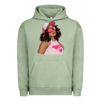 Pigment Oil Green pink sunglasses afro black girl Urban Hoodie - texasbilliewilder