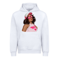 White pink sunglasses afro black girl Urban Hoodie - texasbilliewilder
