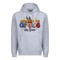 Heather Grey god shed his grace on thee Premium Hoodie - texasbilliewilder