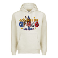 Oatmeal Heather god shed his grace on thee Premium Hoodie - texasbilliewilder