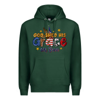Sports Green god shed his grace on thee Premium Hoodie - texasbilliewilder