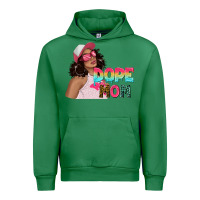 Emerald pink sunglasses afro black girl dope mom Urban Hoodie - texasbilliewilder