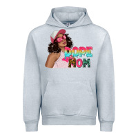 Heather Grey pink sunglasses afro black girl dope mom Urban Hoodie - texasbilliewilder