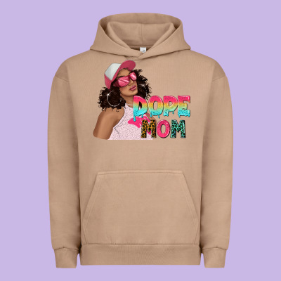 Urban Hoodie pink sunglasses afro black girl dope mom