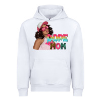 White pink sunglasses afro black girl dope mom Urban Hoodie - texasbilliewilder