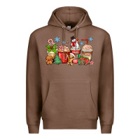 Chestnut christmas coffee cups Premium Hoodie - Zillion Design Studio