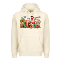 Sandshell christmas coffee cups Premium Hoodie - Zillion Design Studio