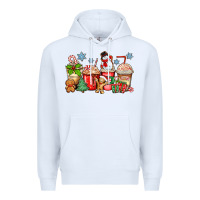 White christmas coffee cups Premium Hoodie - Zillion Design Studio