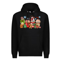 Black christmas coffee cups Premium Hoodie - Zillion Design Studio