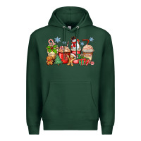 Sports Green christmas coffee cups Premium Hoodie - Zillion Design Studio