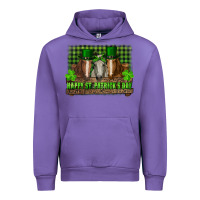 Tulip happy st. patrick's day horses with leprechaun hat and bandana Urban Hoodie - RanaPortraitStore