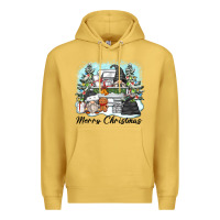 Antique Gold merry christmas gnomes Premium Hoodie - Zillion Design Studio