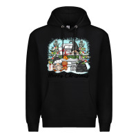Black merry christmas gnomes Premium Hoodie - Zillion Design Studio