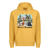 Mustard merry christmas gnomes Premium Hoodie - Zillion Design Studio