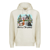 Oatmeal Heather merry christmas gnomes Premium Hoodie - Zillion Design Studio