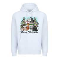White merry christmas gnomes Premium Hoodie - Zillion Design Studio