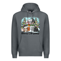 Rock merry christmas gnomes Premium Hoodie - Zillion Design Studio