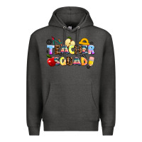 Charcoal Heather teacher squad Premium Hoodie - AdoDesignShop