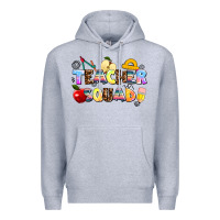Heather Grey teacher squad Premium Hoodie - AdoDesignShop
